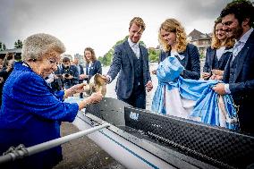 Princess Beatrix Christens A New Competition Boat  - Leiden