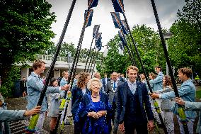 Princess Beatrix Christens A New Competition Boat  - Leiden