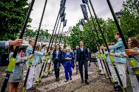 Princess Beatrix Christens A New Competition Boat  - Leiden