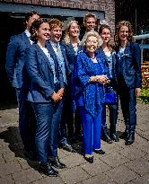 Princess Beatrix Christens A New Competition Boat  - Leiden