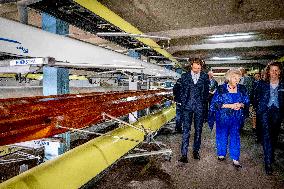 Princess Beatrix Christens A New Competition Boat  - Leiden