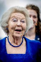 Princess Beatrix Christens A New Competition Boat  - Leiden