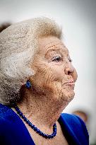 Princess Beatrix Christens A New Competition Boat  - Leiden