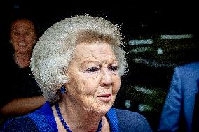 Princess Beatrix Christens A New Competition Boat  - Leiden