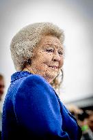 Princess Beatrix Christens A New Competition Boat  - Leiden