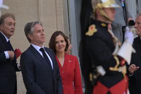 President Macron Welcomes President Biden At Elysee Palace - Paris