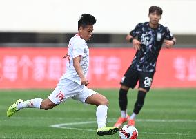 (SP)CHINA-SHAANXI-WEINAN-FOOTBALL-FRIENDLY MATCH-KOR VS VIE (CN)