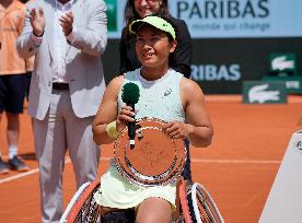 (SP)FRANCE-PARIS-TENNIS-FRENCH OPEN-WOMEN'S WHEELCHAIR SINGLES