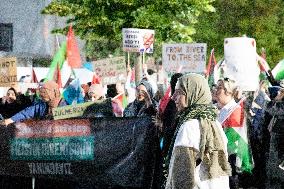 Pro-Palestinian Protests At Hagia Sophia, Istanbul, Turkey
