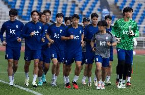 (SP)SOUTH KOREA-GOYANG-FOOTBALL-FIFA WORLD CUP QUALIFIER-TRAINING