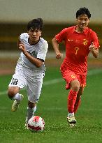 (SP)CHINA-SHAANXI-WEINAN-FOOTBALL-FRIENDLY MATCH-CHN VS UZB (CN)