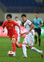 (SP)CHINA-SHAANXI-WEINAN-FOOTBALL-FRIENDLY MATCH-CHN VS UZB (CN)