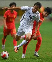 (SP)CHINA-SHAANXI-WEINAN-FOOTBALL-FRIENDLY MATCH-CHN VS UZB (CN)