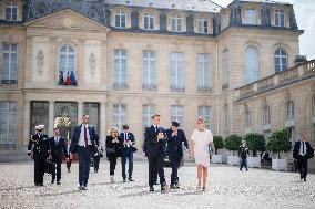 Macron Leaves Elysee - Paris