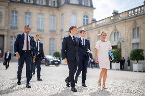 Macron Leaves Elysee - Paris