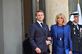 President Macron Welcomes President Biden At Elysee Palace - Paris