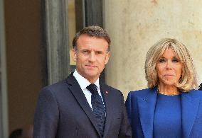 President Macron Welcomes President Biden At Elysee Palace - Paris