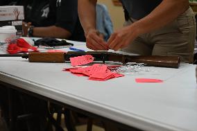 Chicago Police Department Gun Turn-In Event At Compassion Baptist Church
