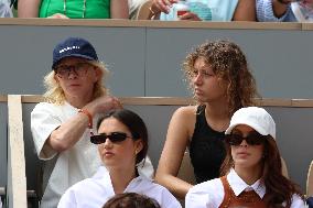 Celebrities In Stands During The 2024 French Open - Village Day Fourteen NB