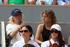 Celebrities In Stands During The 2024 French Open - Village Day Fourteen NB