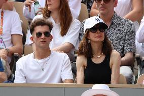 Celebrities In Stands During The 2024 French Open - Village Day Fourteen NB