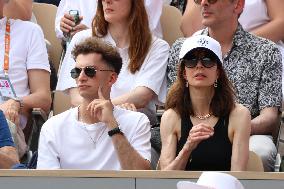 Celebrities In Stands During The 2024 French Open - Village Day Fourteen NB