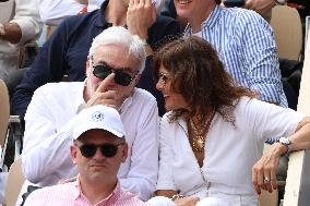 Celebrities In Stands During The 2024 French Open - Village Day Fourteen NB