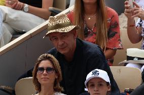 Celebrities In Stands During The 2024 French Open - Village Day Fourteen NB