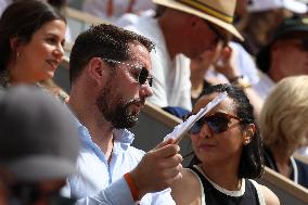 Celebrities In Stands During The 2024 French Open - Village Day Fourteen NB
