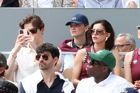 Celebrities In Stands During The 2024 French Open - Village Day Fourteen NB