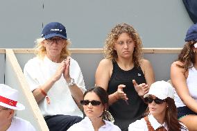 Celebrities In Stands During The 2024 French Open - Village Day Fourteen NB