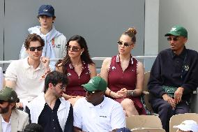 Celebrities In Stands During The 2024 French Open - Village Day Fourteen NB