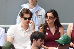 Celebrities In Stands During The 2024 French Open - Village Day Fourteen NB