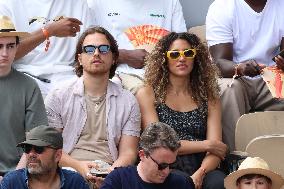 Celebrities In Stands During The 2024 French Open - Village Day Fourteen NB