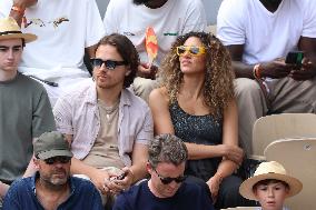 Celebrities In Stands During The 2024 French Open - Village Day Fourteen NB