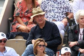 Celebrities In Stands During The 2024 French Open - Village Day Fourteen NB
