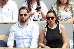 Celebrities In Stands During The 2024 French Open - Village Day Fourteen NB