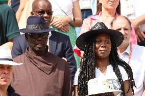 Celebrities In Stands During The 2024 French Open - Village Day Fourteen NB