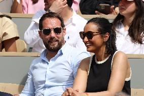 Celebrities In Stands During The 2024 French Open - Village Day Fourteen NB