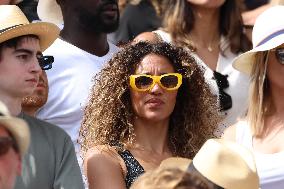 Celebrities In Stands During The 2024 French Open - Village Day Fourteen NB