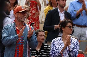 Celebrities In Stands During The 2024 French Open - Village Day Fourteen NB