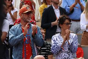 Celebrities In Stands During The 2024 French Open - Village Day Fourteen NB