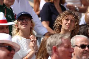 Celebrities In Stands During The 2024 French Open - Village Day Fourteen NB