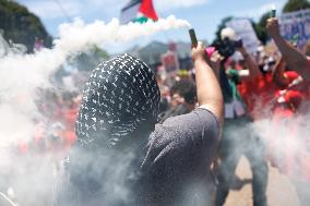 Pro-Palestine Protest Surrounds White House