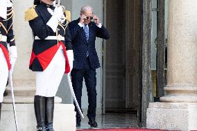 Joe Biden leaves the Presidential Elysee Palace - Paris