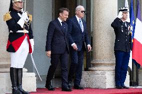 Joe Biden leaves the Presidential Elysee Palace - Paris