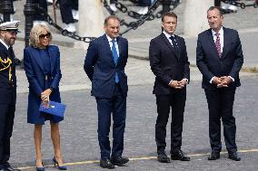 Joe Biden takes part in a Ceremony at the Arc de Triomphe - Paris