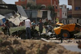 (PhotoFlash)MIDEAST-GAZA-NUSEIRAT REFUGEE CAMP-ISRAEL-ATTACK