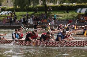 SLOVENIA-LJUBLJANA-DRAGON BOAT FESTIVAL-CELEBRATIONS