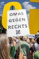Demonstrators Gather In Berlin Against The Far Right
